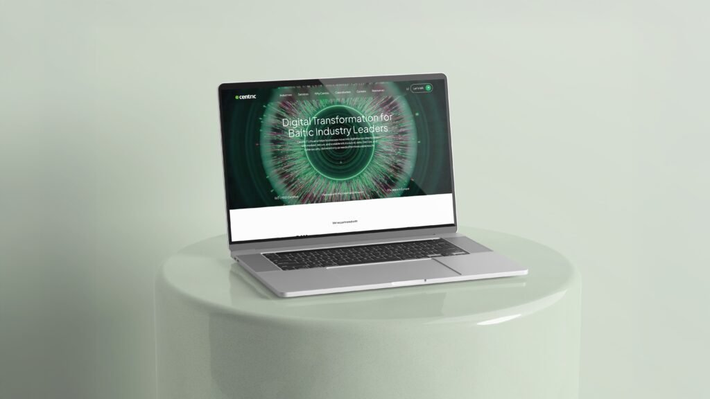 Centric interneto svetainės atnaujinimas